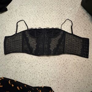 Elegant Black Lace Bralette